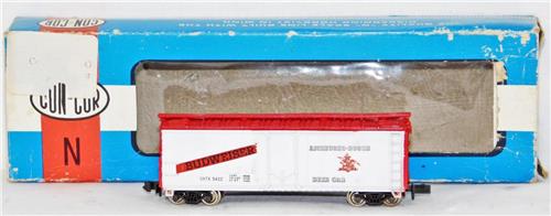 Concor 1051-G Budweiser 40' Steel Reefer Metal Whls Boxed GATX 5412 N ...