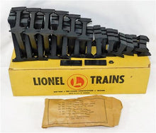 Load image into Gallery viewer, Lionel Trains 110 Graduated Trestle Set 24 pcs w/ALL extras YELLOW BOX 1959