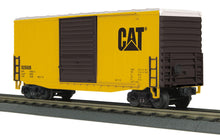 Load image into Gallery viewer, MTH 30-74574 Caterpillar 40' Hi Cube Boxcar Car CAT C-9 Boxed Rail King #925608 O