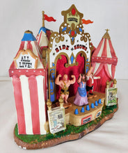 Load image into Gallery viewer, LEMAX 64492 Carnival Side Shows Circus Performers Animated Sound Light 2006 WRX