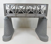 Load image into Gallery viewer, MTH 40-1120 O Gauge RealTrax SILVER Girder Bridge w/ piers 10" long three rail