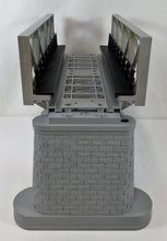 Load image into Gallery viewer, MTH 40-1120 O Gauge RealTrax SILVER Girder Bridge w/ piers 10" long three rail