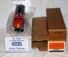 Load image into Gallery viewer, Lionel 6-38365 Santa Fe Black Bonnet F3 AA Diesel set Archive 2333 C-9 +carton