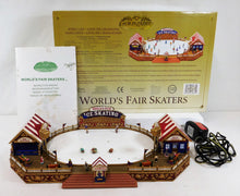 Load image into Gallery viewer, Gold Label Worlds Fair Ice Skating Rink Mr Christmas / Year Round Music 2004 Works