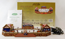 Load image into Gallery viewer, Gold Label Worlds Fair Ice Skating Rink Mr Christmas / Year Round Music 2004 Works