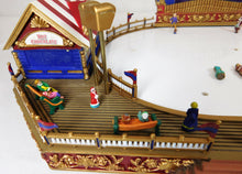 Load image into Gallery viewer, Gold Label Worlds Fair Ice Skating Rink Mr Christmas / Year Round Music 2004 Works