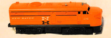 Load image into Gallery viewer, Lionel 232 New Haven A Alco Diesel w/BLACK PILOT/Apron 1962 Runs Scarce INTERESTING