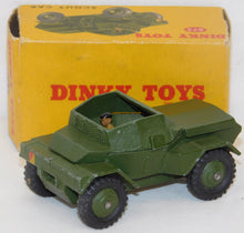 Load image into Gallery viewer, Dinky 673 Scout car w/ driver BOXED Meccano Army 1/43 O diecast Super CLEAN VINTAGE