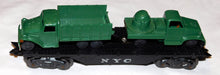 Load image into Gallery viewer, Marx New York Central Flat w/ Military Trucks Load Army NYC 8 wheel O gauge 3r
