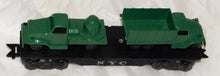 Load image into Gallery viewer, Marx New York Central Flat w/ Military Trucks Load Army NYC 8 wheel O gauge 3r