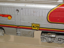 Load image into Gallery viewer, American Flyer 4713 Santa Fe Chief PA ABA Diesel Roar 470 471 473 Runs Serviced 1955