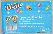 Load image into Gallery viewer, MTH 30-2597 Operating M&Ms Character Hand car O gauge motorized Rail King handcar