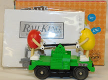 Load image into Gallery viewer, MTH 30-2597 Operating M&Ms Character Hand car O gauge motorized Rail King handcar