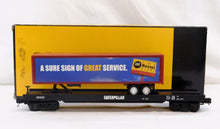 Load image into Gallery viewer, MTH Rail King 20-98485 Caterpillar O Scale Premier Flat Car w/ 48' Trailer 1/48