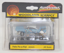Load image into Gallery viewer, Woodland Scenics AS5523 Felix Fix a Flat HO Scale scene 1:87 Autoscenes Retired
