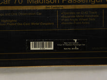 Load image into Gallery viewer, MTH 20-4029 + 20-4129 Millennium GOLD O Gauge 7car 70' Madison Passenger Set NYC