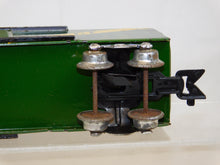 Load image into Gallery viewer, Marx 1950 PRR GAEX Boxcar w/BOX 3/16" scale Green tinplate O 027 Silver Trucks