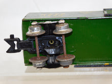 Load image into Gallery viewer, Marx 1950 PRR GAEX Boxcar w/BOX 3/16" scale Green tinplate O 027 Silver Trucks