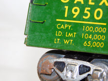 Load image into Gallery viewer, Marx 1950 PRR GAEX Boxcar w/BOX 3/16" scale Green tinplate O 027 Silver Trucks