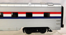 Load image into Gallery viewer, MTH 20-6648 Amtrak 2 Car Set 70' Aluminum Passenger Streamliner Sleeper Diner O Premier 1/48