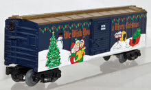 Load image into Gallery viewer, MTH 30-7454 Christmas Boxcar 2000 RailKing We Wish You Merry Christmas Snowman