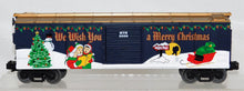 Load image into Gallery viewer, MTH 30-7454 Christmas Boxcar 2000 RailKing We Wish You Merry Christmas Snowman
