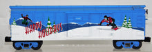 Load image into Gallery viewer, MTH 30-74288 Christmas Boxcar 2005 RailKing Snow Ski Scene Happy Holidays Ogauge