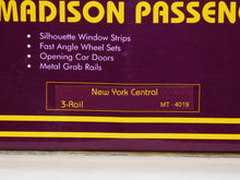 Load image into Gallery viewer, MTH MT 20-4019 New York Central 5 Car 70' Madison Heavyweight Passenger Set 1996