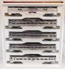 Load image into Gallery viewer, MTH MT 20-6501 Atlantic Coast Line 5Car 70' PLATED Aluminum Passenger Set 18" 96