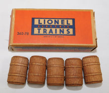 Load image into Gallery viewer, Lionel 362 Barrel Loader Complete +insert Paper 6 barrels OTC 364C BOXED Postwar