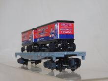 Load image into Gallery viewer, American Flyer 23830 Piggyback Unloader w/ Monon Flat+trailers CLEAN BOXED