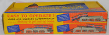 Load image into Gallery viewer, American Flyer 23830 Piggyback Unloader w/ Monon Flat+trailers CLEAN BOXED