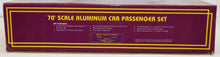 Load image into Gallery viewer, MTH MT 20-6501 Atlantic Coast Line 5Car 70' PLATED Aluminum Passenger Set 18" 96