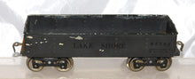 Load image into Gallery viewer, Lionel 112 LAKE SHORE Gondola Standard Gauge Gray 65784 Green rim 20s Prewar