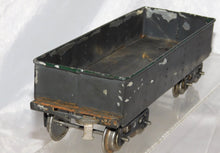 Load image into Gallery viewer, Lionel 112 LAKE SHORE Gondola Standard Gauge Gray 65784 Green rim 20s Prewar