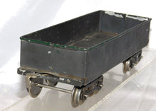 Load image into Gallery viewer, Lionel 112 LAKE SHORE Gondola Standard Gauge Gray 65784 Green rim 20s Prewar