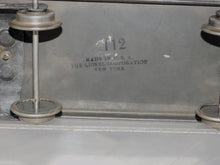 Load image into Gallery viewer, Lionel 112 LAKE SHORE Gondola Standard Gauge Gray 65784 Green rim 20s Prewar
