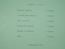 Load image into Gallery viewer, Hafner Trains Check List 2001 29pg Wyandotte Mexico Classic Late Eras Sets book