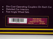 Load image into Gallery viewer, MTH 20-6528 TEXAS SPECIAL 5-Car 70' Streamlined Passenger Set Ribbed Premier O 1/48 C-9