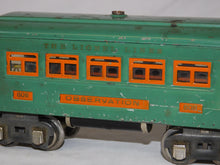 Load image into Gallery viewer, Lionel Outfit 296 Set #253 O gauge passenger Peacock Blue & Orange BOXED Runs Cars Light