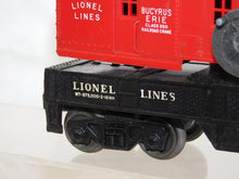 Load image into Gallery viewer, Lionel 6560 Red Bucyrus Erie Crane Operates Works 1950s Postwar work train C-6