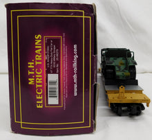 Load image into Gallery viewer, MTH 20-98379 U.S. Army Premier 47' TTX HeavyDuty FlatCar w/Military Scraper 1/48