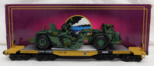Load image into Gallery viewer, MTH 20-98379 U.S. Army Premier 47' TTX HeavyDuty FlatCar w/Military Scraper 1/48