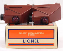 Load image into Gallery viewer, Lionel 6-62283 Lighted Die-cast Metal Bumpers BROWN Set of 2 Boxed O/027 C-8