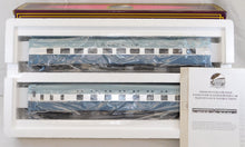 Load image into Gallery viewer, MTH 20-6692 Santa Fe Blue Goose 2-Car 70' Streamlined Slpr/Diner Passenger Set O