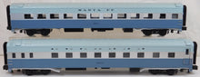 Load image into Gallery viewer, MTH 20-6692 Santa Fe Blue Goose 2-Car 70' Streamlined Slpr/Diner Passenger Set O