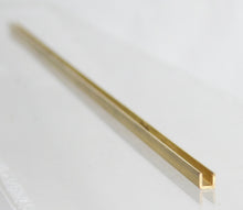 Load image into Gallery viewer, Special Shapes #SC4 Brass U Channel squared 1/8 x 1/8 x 12" BAR LOT OF six C-9