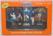 Load image into Gallery viewer, Lionel Trains 6-24124 Carnival People Pack Lenny Lion 5pc Clown Circus New O 027