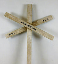 Load image into Gallery viewer, Interesting Convention Favor NMRA PCR 1980 Anaheim Disneyland Wooden Crossing G