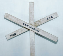 Load image into Gallery viewer, Interesting Convention Favor NMRA PCR 1980 Anaheim Disneyland Wooden Crossing G